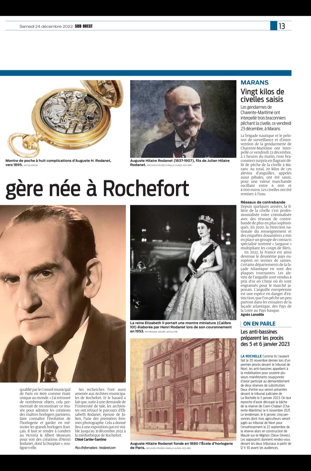 Sud Ouest 23 décembre 2019