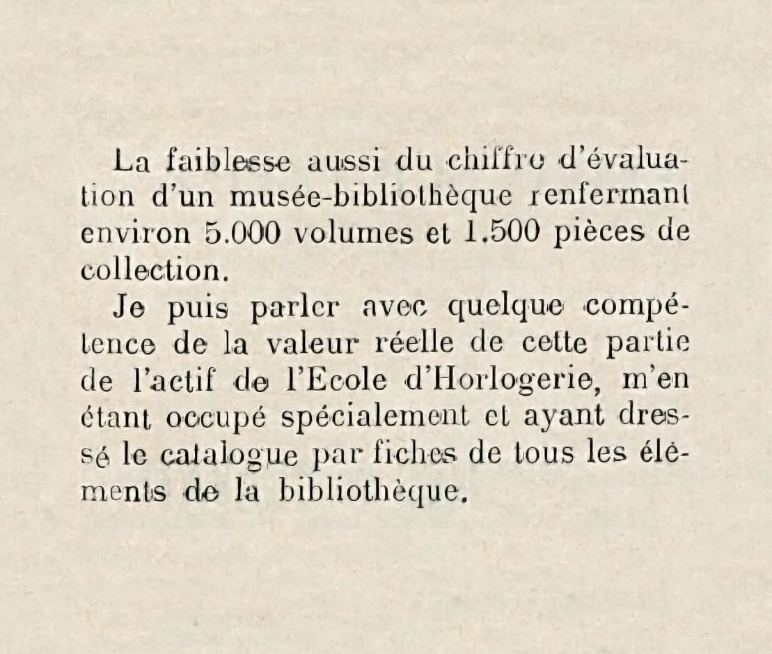 Musée d'Horlogerie - Évaluation